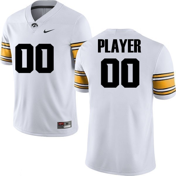 Iowa Hawkeyes Nike White Football Player Jersey