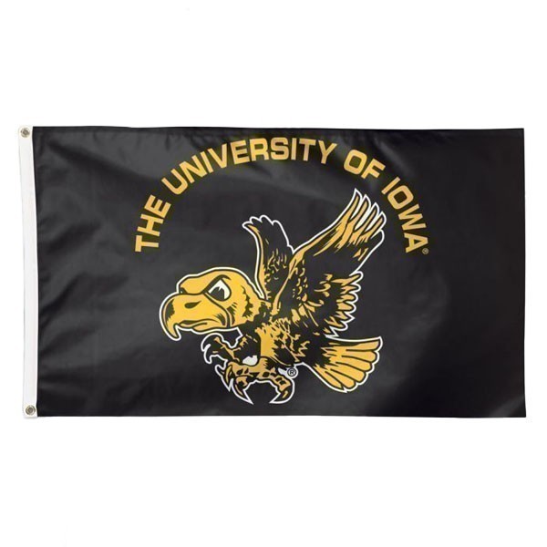 Iowa Hawkeyes Vintage UOI Flag