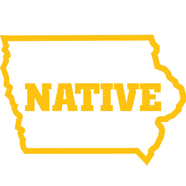 Iowa Hawkeyes Native Decal