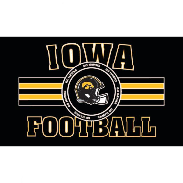 Iowa Hawkeyes Football Flag