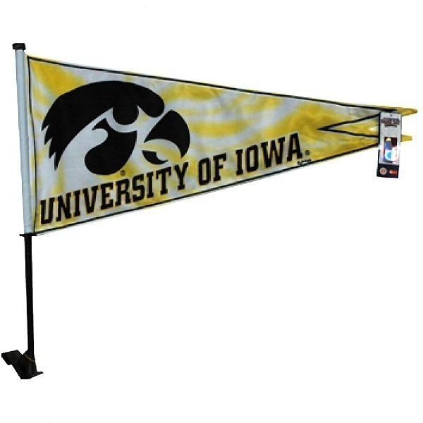 Iowa Hawkeyes Pennant Car Flag