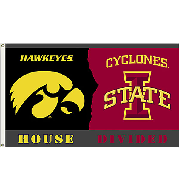 Iowa Hawkeyes 3' x 5' House Divided Flags
