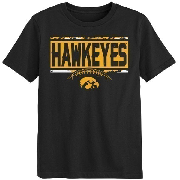 Iowa Hawkeyes Youth Camo Football Tee