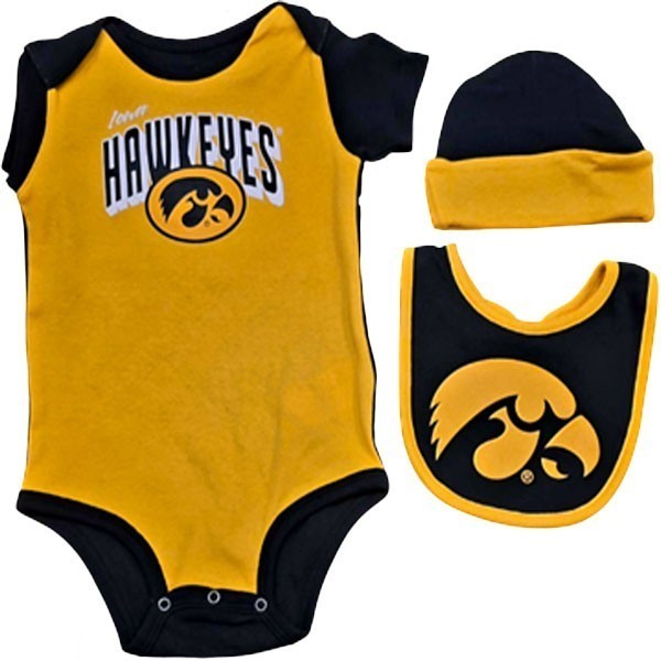 Iowa Hawkeyes Infant Dynamic Duo Creeper Set