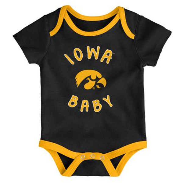 Iowa Hawkeyes Infant Champ Creeper Set