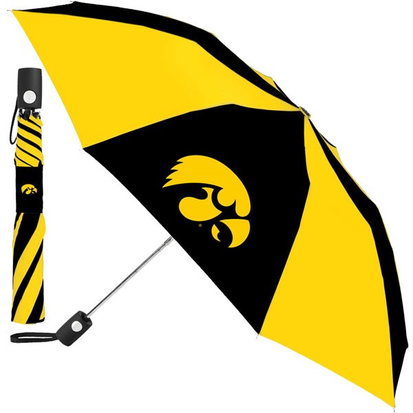Iowa Hawkeyes Auto Folding Umbrella