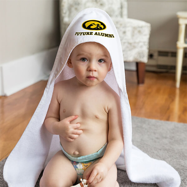 Iowa Hawkeyes Hooded Baby Towel