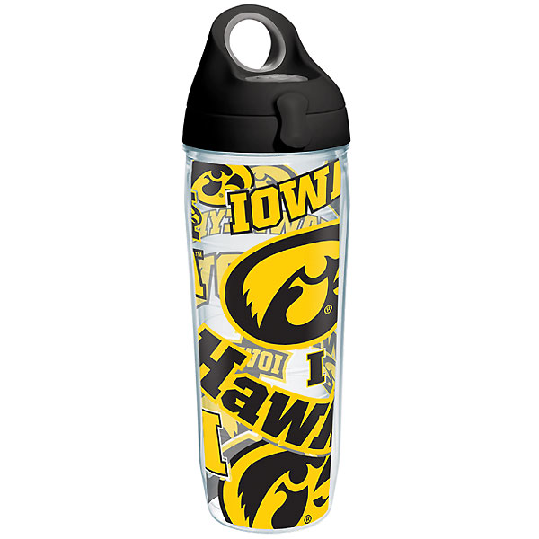 Iowa Hawkeyes All Over Wrap Water Bottle