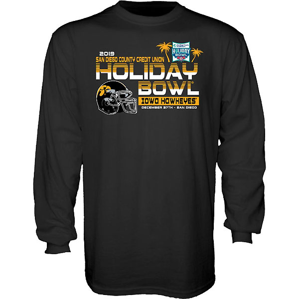 Iowa Hawkeyes Holiday Bowl Always On Top Tee - Long  Sleeve