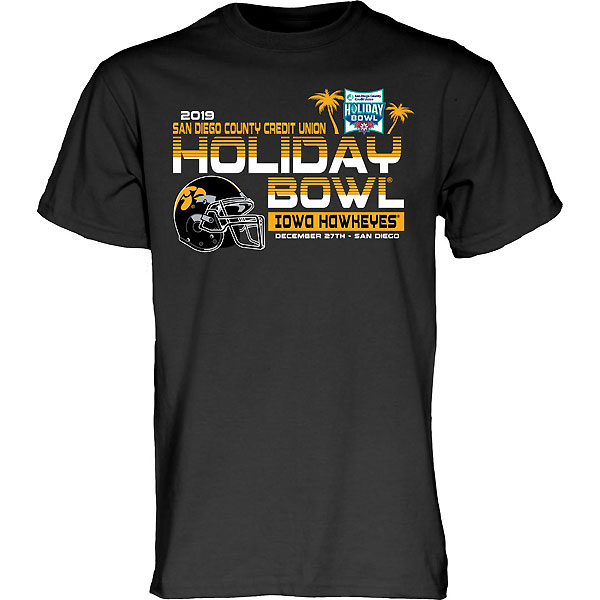 Iowa Hawkeyes Holiday Bowl Always On Top Tee - Short Sleeve