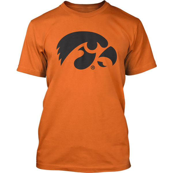 Iowa Hawkeyes Orange Logo Tee