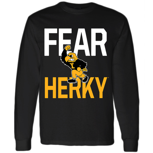 Iowa Hawkeyes Fear Herky Long Sleeve Tee