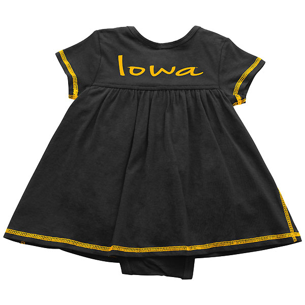 Iowa Hawkeyes Infant Mac & Cheese Onsie Dress