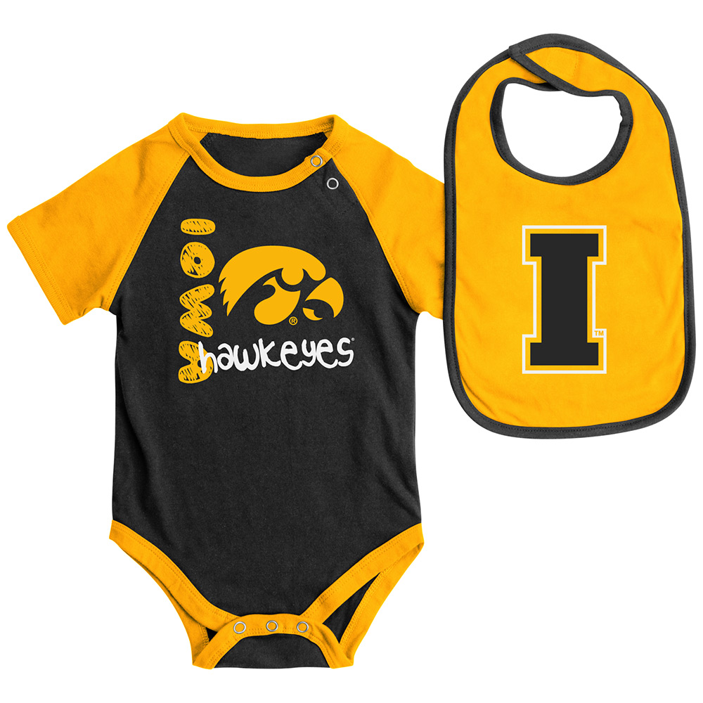 Iowa Hawkeyes Infant Rookie Onesie & Bib Set