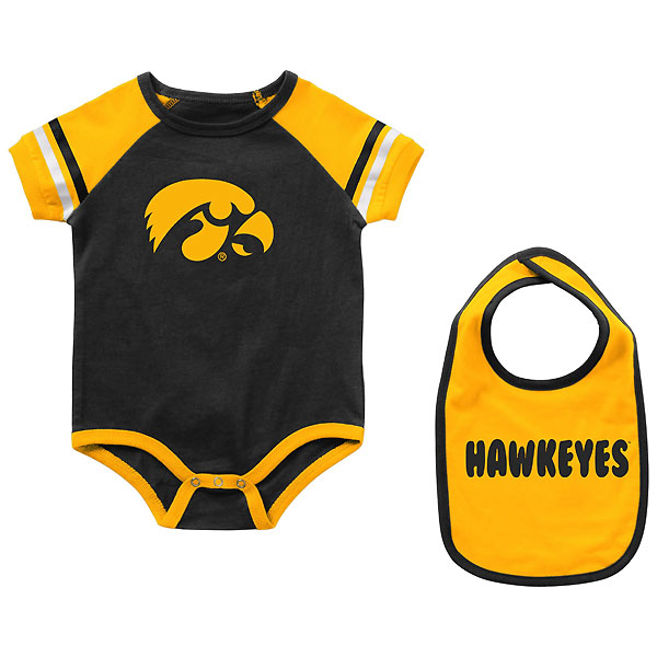Iowa Hawkeyes Infant Onsie & Bib Set