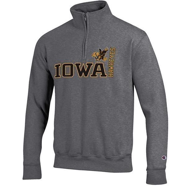 Iowa Hawkeyes Powerblend 1/4 Zip Vintage Fleece