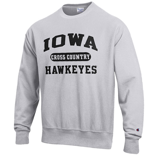 Iowa Hawkeyes Cross Country Reverse Weave Crew Sweat