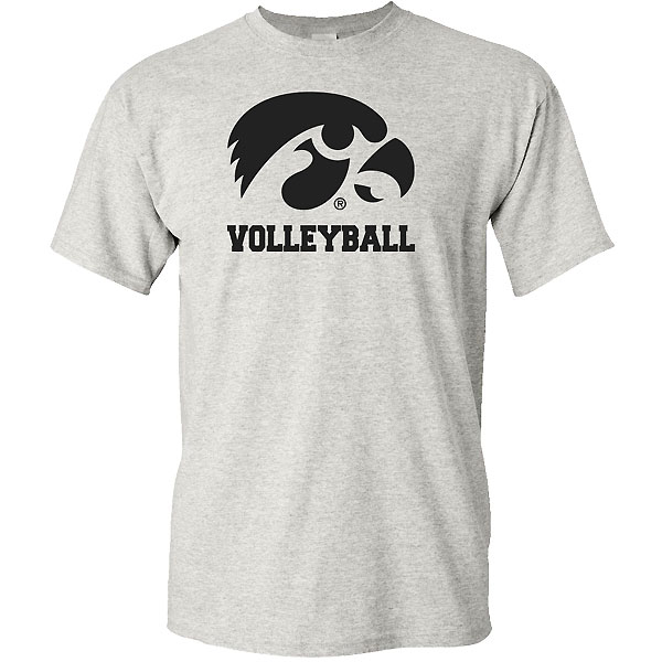 Iowa Hawkeyes Volleyball Logo Short Sleeve Tee