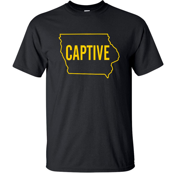 Iowa Hawkeyes Captive in State Tee