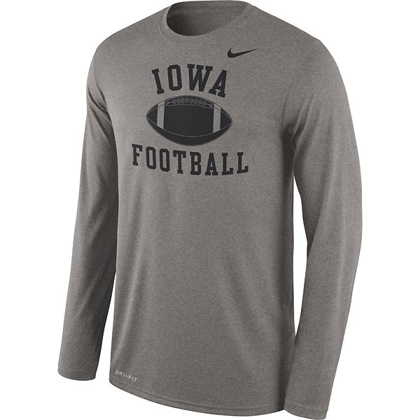 Iowa Hawkeyes Legend Football Tee - Long Sleeve