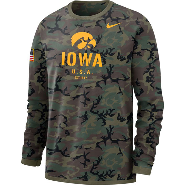 Iowa Hawkeyes Veterans Day Tee - Long Sleeve