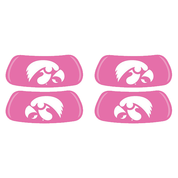 Iowa Hawkeyes Logo Eye Black - Pink (2 Pack)