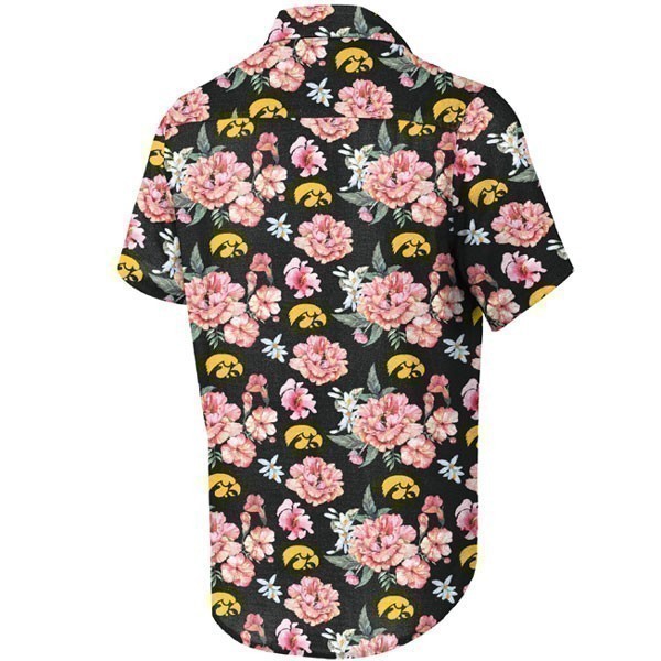 Iowa Hawkeyes Floral Linen Shirt