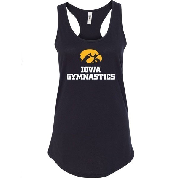 Iowa Hawkeyes Women's Gymnastics Black Tank