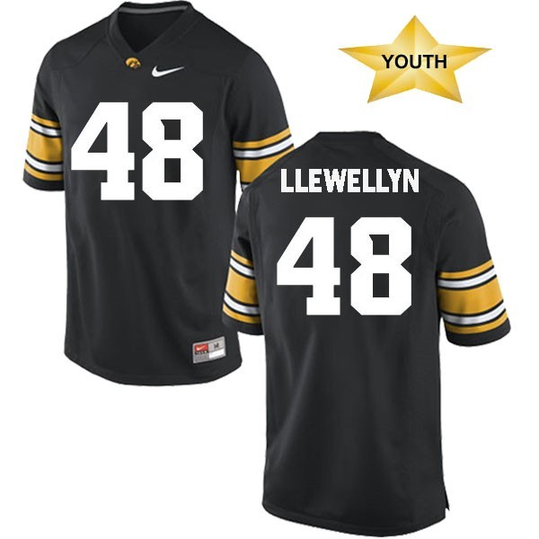 Iowa Hawkeyes Nike Youth Llewellyn Black Jersey