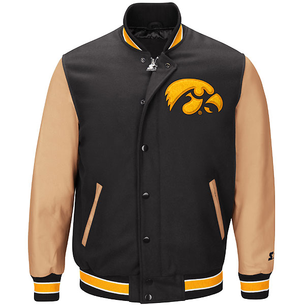 Iowa Hawkeyes Letterman Wool Jacket