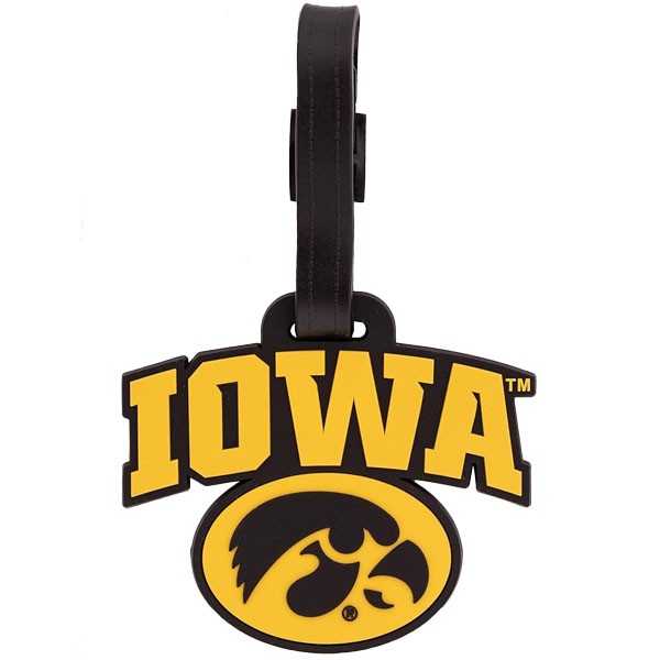Iowa Hawkeyes Tigerhawk Luggage Tag
