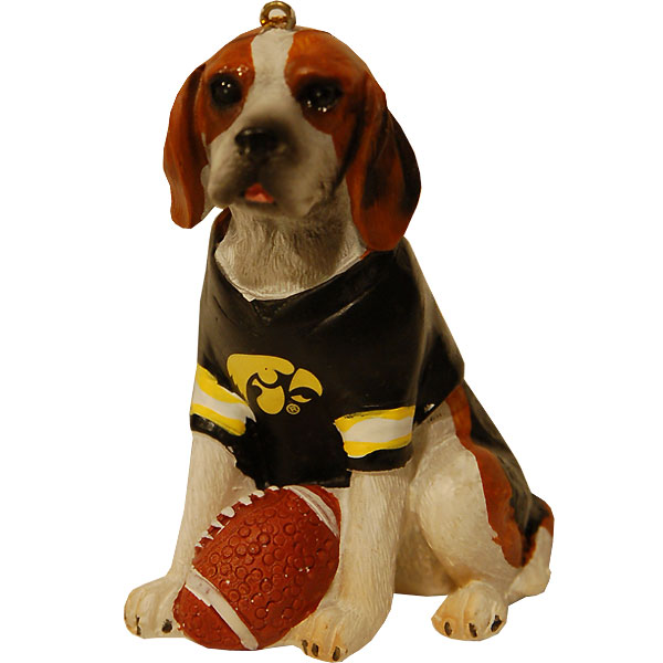 Iowa Hawkeyes Beagle Ornament