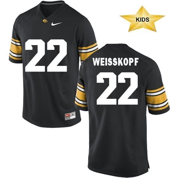 Iowa Hawkeyes Nike Weisskopf Kids Football Jersey