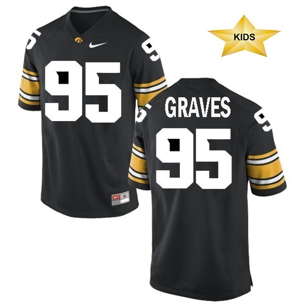 Iowa Hawkeyes Custom Nike Graves Kids Football Jersey