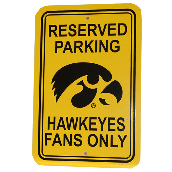 Iowa Hawkeyes Parking Sign