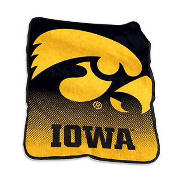 Iowa Hawkeyes Raschel Throw Blanket