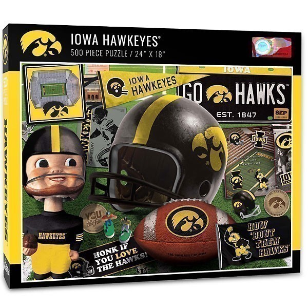 Iowa Hawkeyes Retro Series Team Puzzle