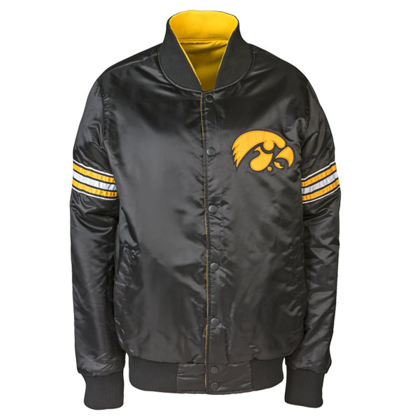 Iowa Hawkeyes Satin Reversible Jacket