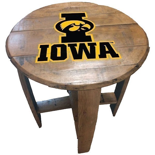 Iowa Hawkeyes Barrel Table