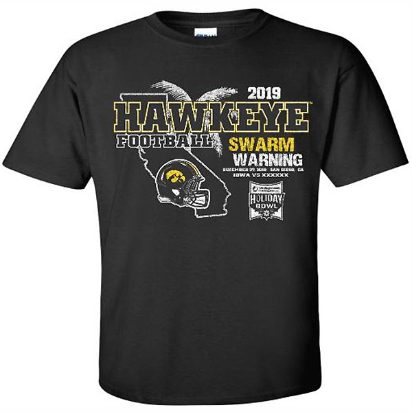 Iowa Hawkeyes Holiday Bowl Swarm Tee