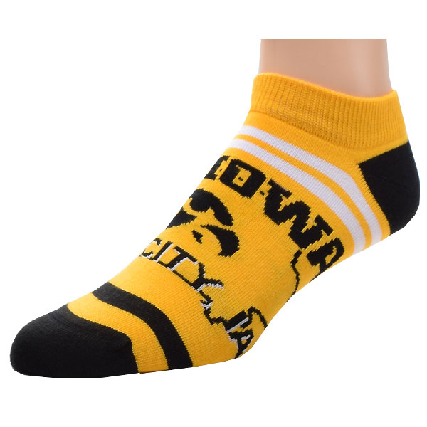 Iowa Hawkeyes State Stripe Sock