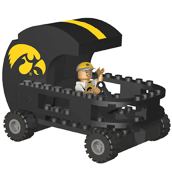 Iowa Hawkeyes Helmet Cart w/ Superfan