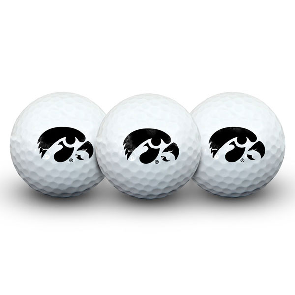 Iowa Hawkeyes Logo 3-Pack Golf Balls