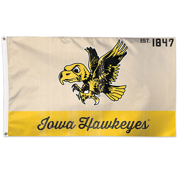 Iowa Hawkeyes 3' x 5' Vintage Flag