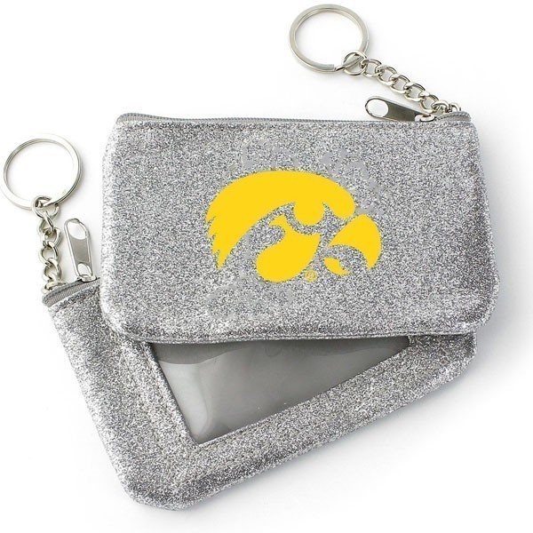 Iowa Hawkeyes Sparkly Coin Purse [Sliver]