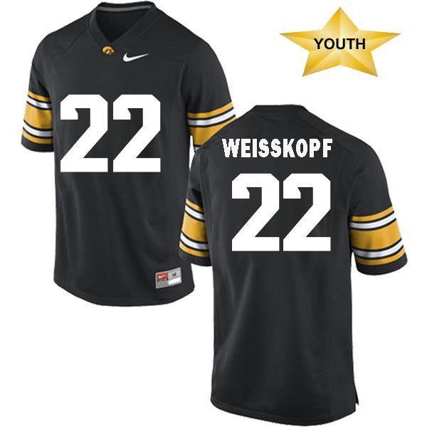 Iowa Hawkeyes Nike Youth Weisskopf Black Jersey