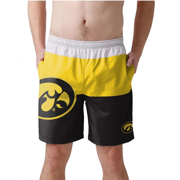 Iowa Hawkeyes Colorblock Boardshorts