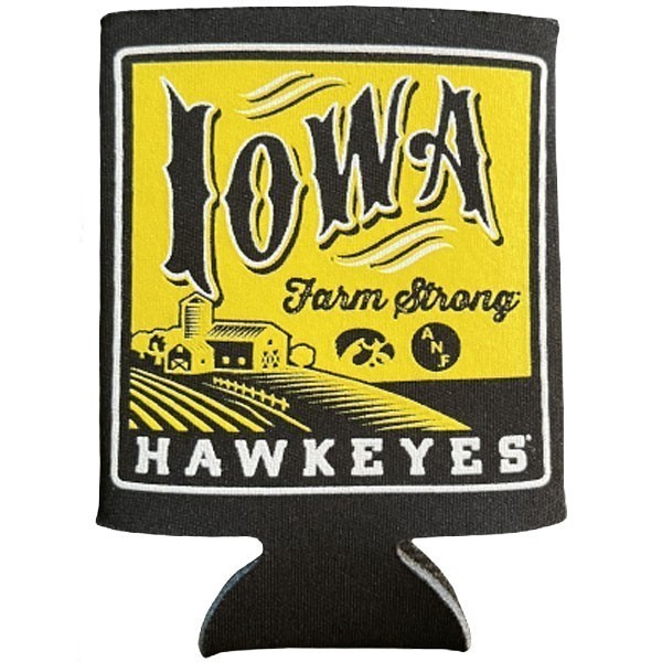 Iowa Hawkeyes Farm Strong Field Can Cooler