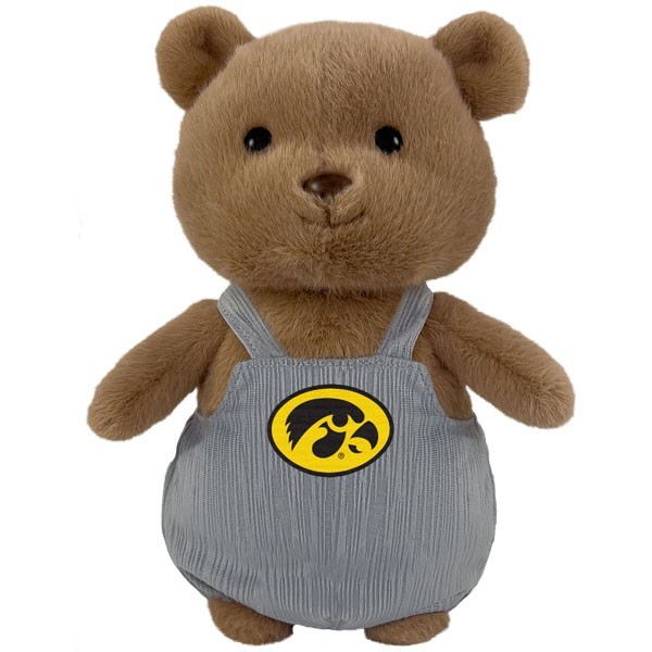 Iowa Hawkeyes Bear Critter with Overalls