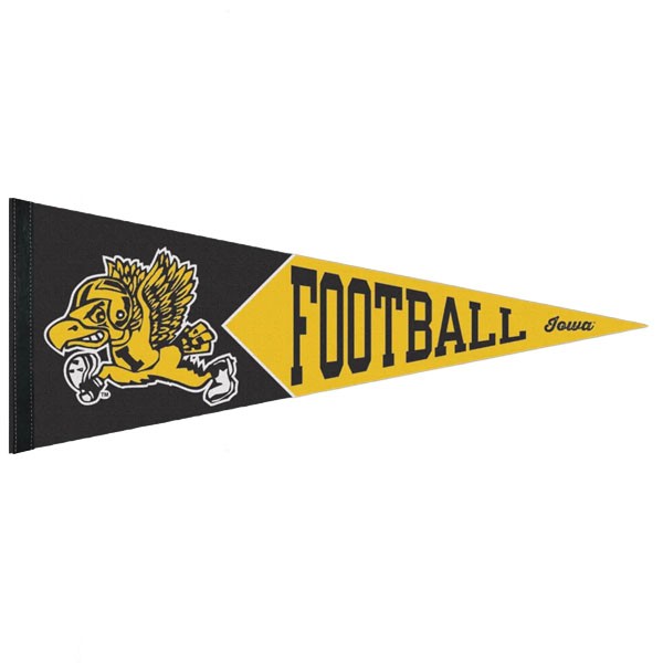 Iowa Hawkeyes Vintage Football Pennant